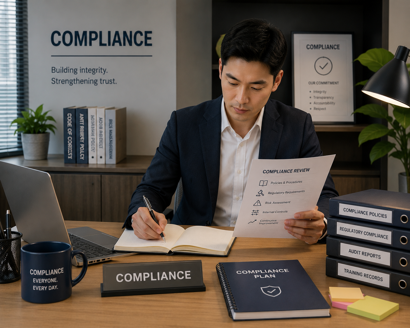 Compliance review and reporting