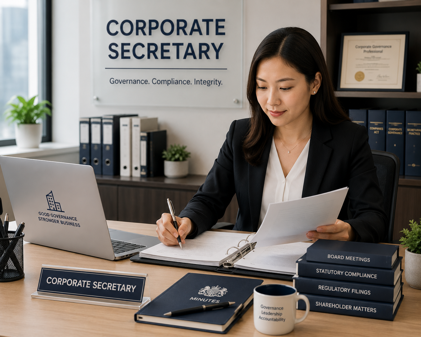 Corporate secretary services